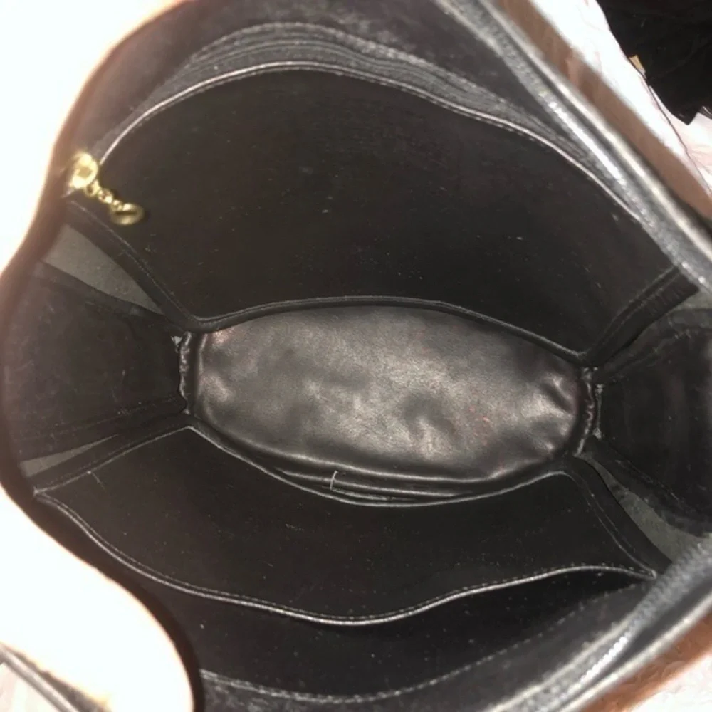 Coach black leather boulevard bag 4128 vintage bucket bag very rare - Picture 4 of 14